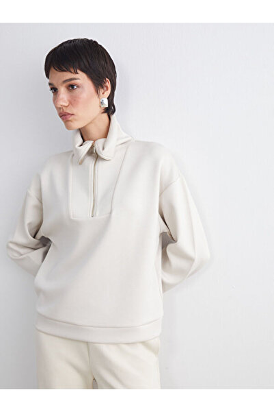 LC Waikiki Women's Stand Collar Sweatshirt