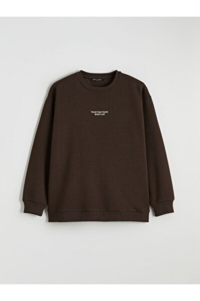 LC Waikiki Swea groasă pentru femei supradimensionat cu broderie tricou