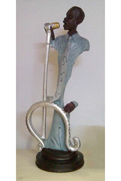 Nu Jazz Musician Statuette – Black Resin – 29–32 cm