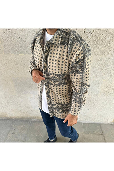 velmorafashion Velmora Polar Zippered Sweatshirt - Beige