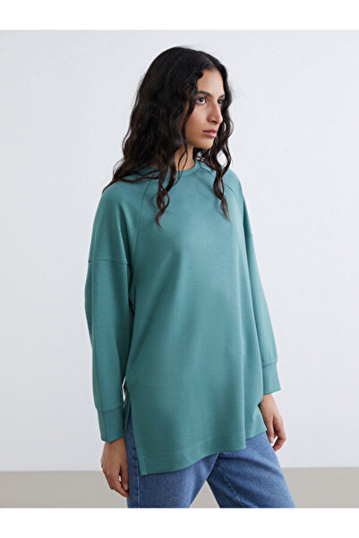 LC Waikiki Crew Neck Oversize Women's Sweatshirt Tunic