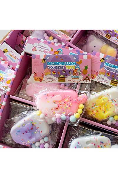 yumurcakstore Dondurma taba sukuşi squishy stres oyuncağı yumuşacık jel oyuncak skuşi mor