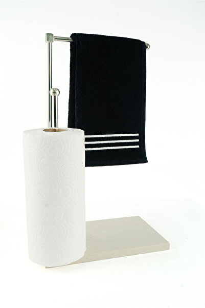 7SEPCOLLECTİON Marble Quartz 2-Piece Towel Rail