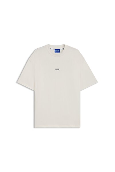 HUGO Logo Tasarımlı Pamuklu Bol Kesim Tişört
