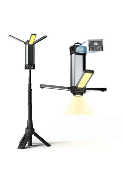 Generic Shingel Rechargeable Multifunctional Portable LED Work Light with Tripod Stand