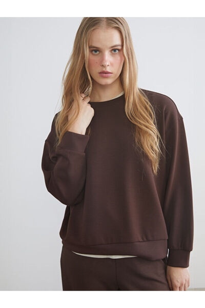 LC Waikiki طاقم الرقبة المعتاد البلوز المرأة سميكة