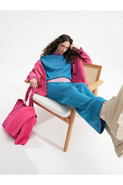 LC Waikiki Crew Neck Self Patterned Long Sleeve Women's Sweatshirt