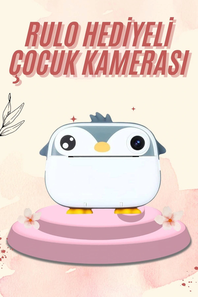 UCUZTEKNO Dijital HD Video Kamera Çocuk Fotoğraf Makinesi Anlık Termal Rulo