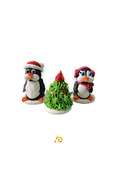 Ingrediente Dulci 2G Impex – Decorațiune comestibilă – Set Figurine Pinguini – 3buc
