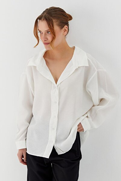 Shopping Shop Oversize Shirt White
