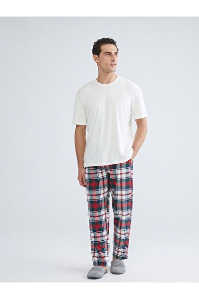 LC Waikiki Standard Pattern Plaid Men's Pajama Bottom