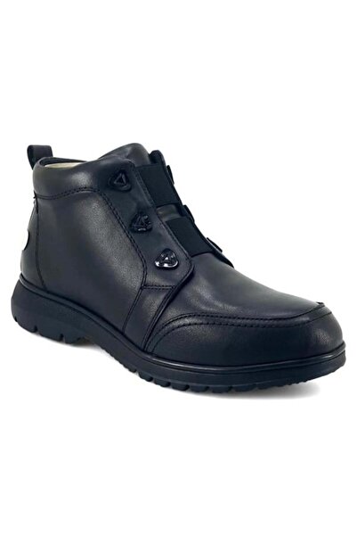 Mammamia 1730 Genuine Leather Daily Women's Boots-Black