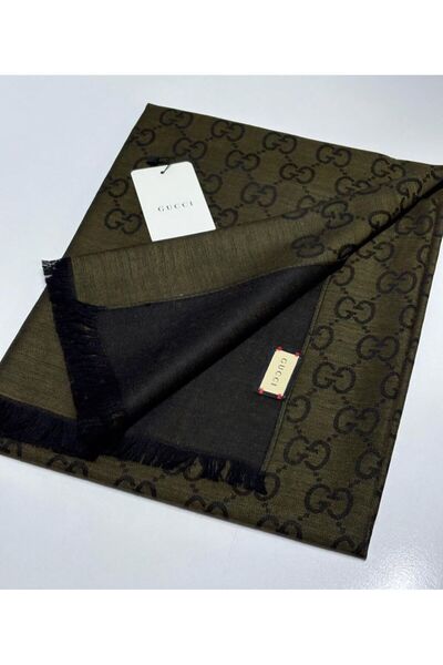 Helyabutik İnce Kumaş G Tema Pamuklu Şal Yün İpek Şal 4 Mevsim Çift Taraflı