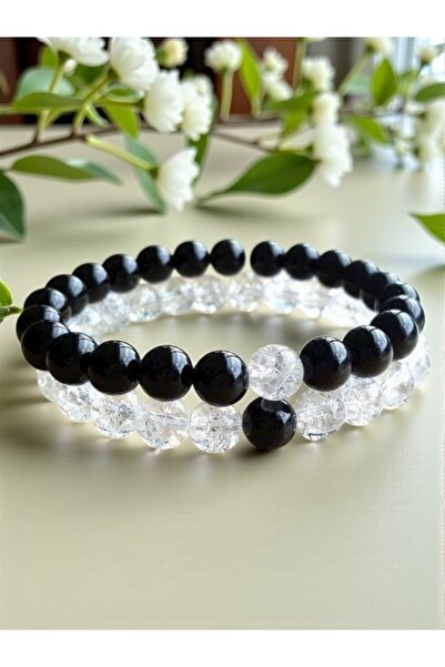 The Magıc of Healıng سوار مزدوج من الحجر الطبيعي نيسف وأونيكس