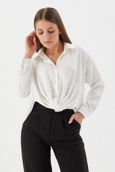 Shopping Shop Satin shirt ecru