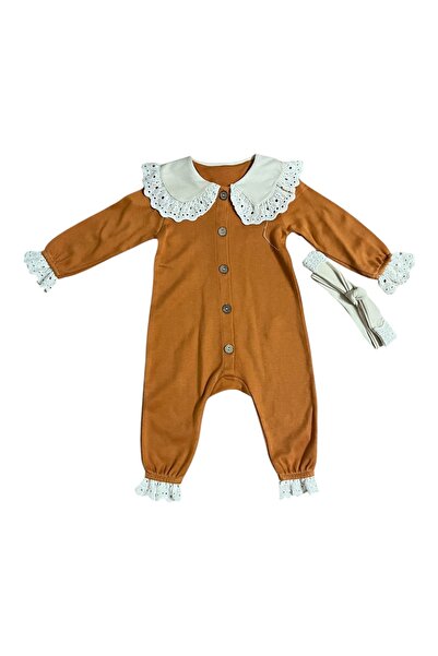 BİANCOFİGLİO Lace Baby Romper