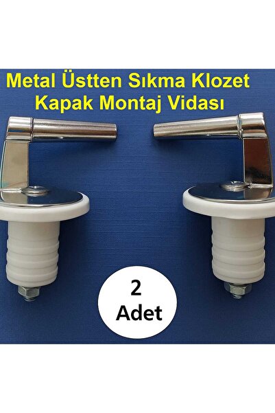 ASIR ARMATÜR Metal üstten bağlantılı klozet kapağı montaj vidası, dayanıklı v...