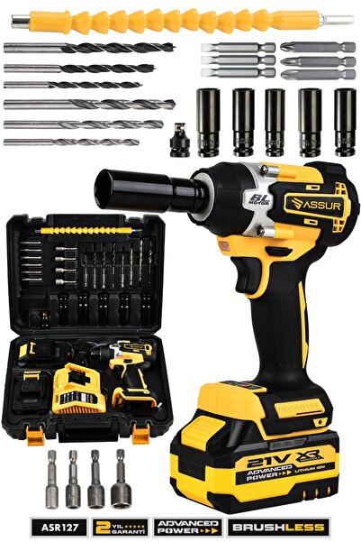 ASSUR Pro Kömürsüz 21V Çift Akülü 450NM Somun Sıkma Sökme