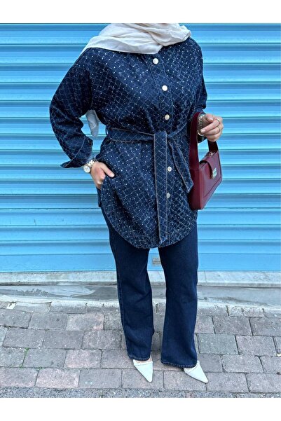 KÜBRA Denim Suit with Stones