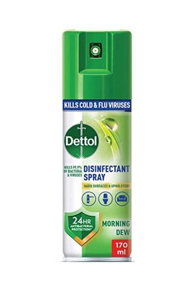Dettol بخاخ مطهر مضاد للبكتيريا متعدد الاستخدامات من مورنينج ديو، 170 مل