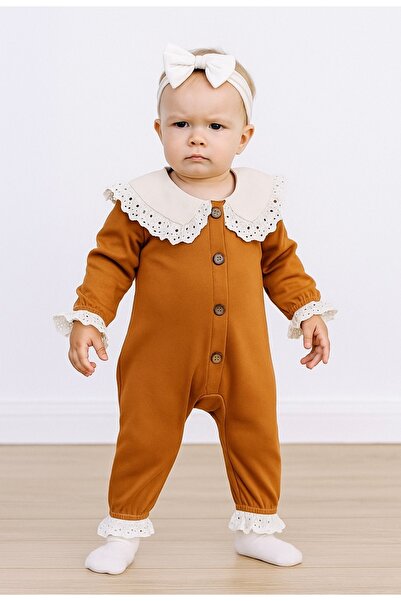 BİANCOFİGLİO Lace Baby Romper