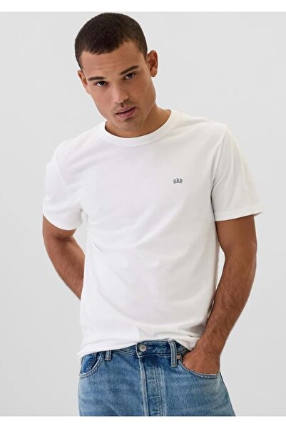 GAP V-Frch Everyday Soft Micro Logo Crew T-Shirt 502022 Short Sleeve Tee Men'...