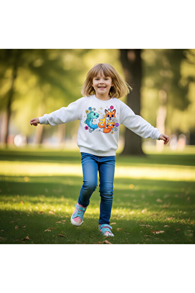 CDA Set Tilki&Fish pentru fete Swea alb tricou