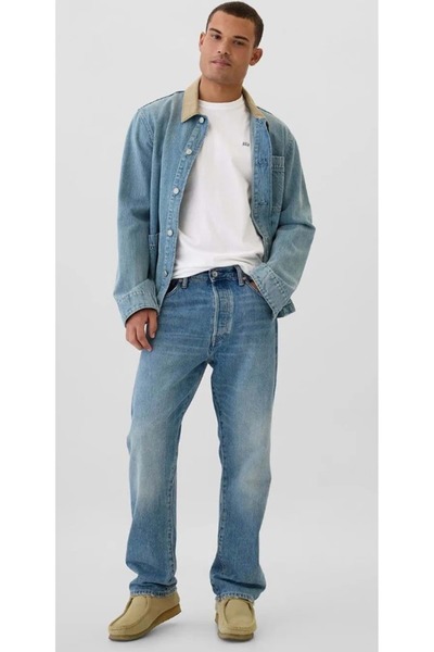 GAP V-Frch Everyday Soft Micro Logo Crew T-Shirt 502022 Short Sleeve Tee Men's T-Shirt White