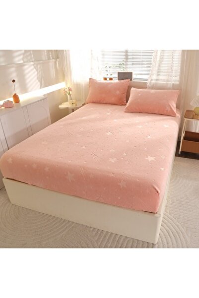 CumparaMisim Cocolino fluffy elastic cover, 180x200cm and 2 pillowcases 50x70cm, Starry Night
