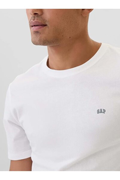 GAP V-Frch Everyday Soft Micro Logo Crew T-Shirt 502022 Короткий рукав Футболка Чоловіча футболка БІЛА