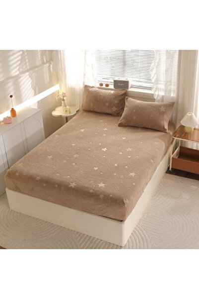 CumparaMisim Cocolino fluffy elastic cover, 180x200cm and 2 pillowcases 50x70cm, Starry Night