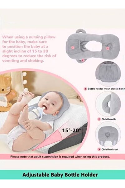 Generic Baby Bottle Holder Adjustable Nursing Pillow Support Baby Self Feeding Pillow for Newborn