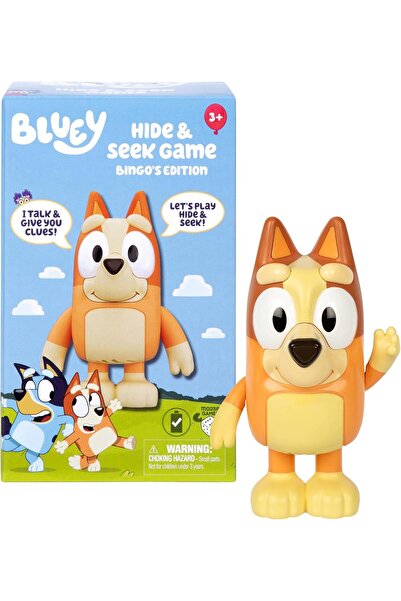 bluey Hide and Seek Game - Electronic Bingo Figure, Articulated Musical Toddler Toy (Ages 3+)