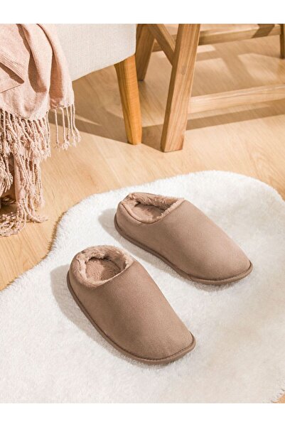 LC Waikiki Lcw Steps Men's House Slippers with Fur Inside