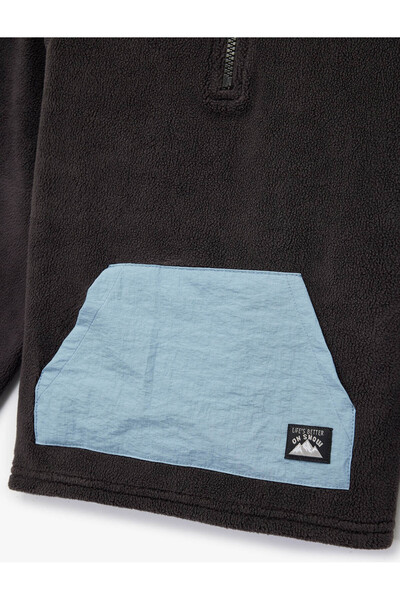 Koton Anthracite Baby Boy Sweatshirt 6Wmb10001Tk