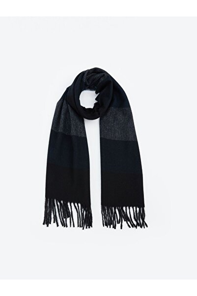 LC Waikiki LCW ACCESSORIES Tassel Detailed Color Blocked Men's Scarf