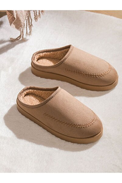 LC Waikiki Lcw Steps Men's House Slippers with Fur Inside