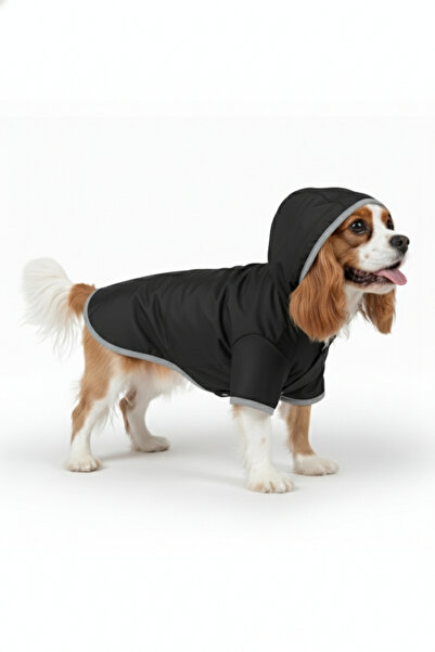 Salvia Dione Dog Raincoat Small Breed - Waterproof & Fleece Lined Coat - K Hooded Cold Weather Dog Clothing