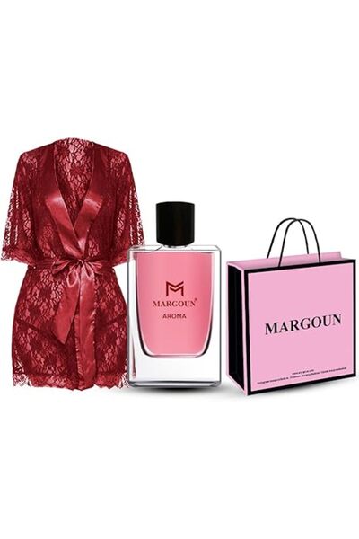 Margoun Beauty Pack Women's Babydoll Robe with Eau de Parfum 85ml-B0DF83BFZB-