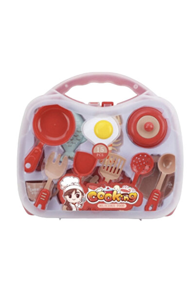 Krista Cooking set for kids - 15 pieces, pink