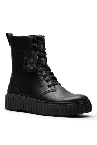 CLARKS Deri Siyah Kadın Bot Torhill Style