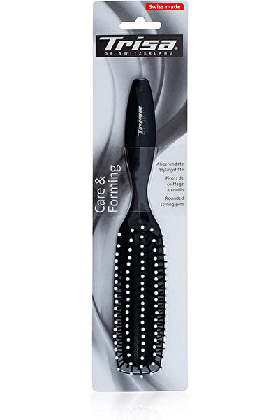 Trisa hairbrush care & forming - Swiss Made - With rounded Styling pins