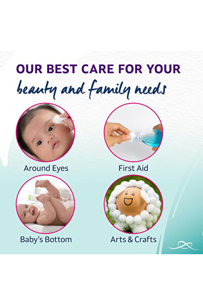 Lil-Lets Baby Cotton Wool Balls, 100 Count, Certified Organic, 100% Pure Cotton Wool-100pcs