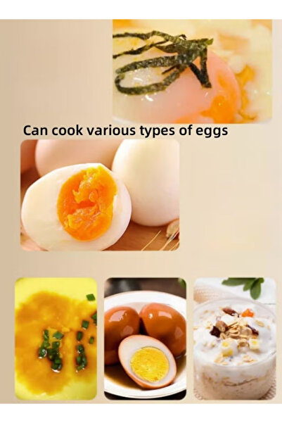 Generic Automatic Electric Egg Cooker, suitable for steaming eggs, making egg custard, and tea eggs