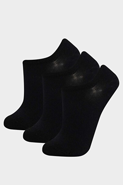 DeFacto Women's 3-Pack Cotton Sneaker Socks G1275Axns