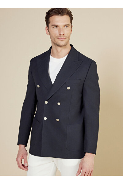 BROOKS BROTHERS Slim Fit Lacivert Erkek Ceket BBSS25MBL025