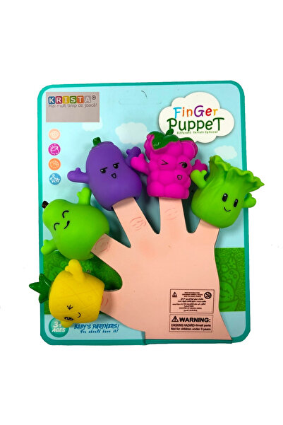 Krista Set de 5 figurine Păpușă cu Deget Mascotă Fructe, Păpușă cu Deget Fructe