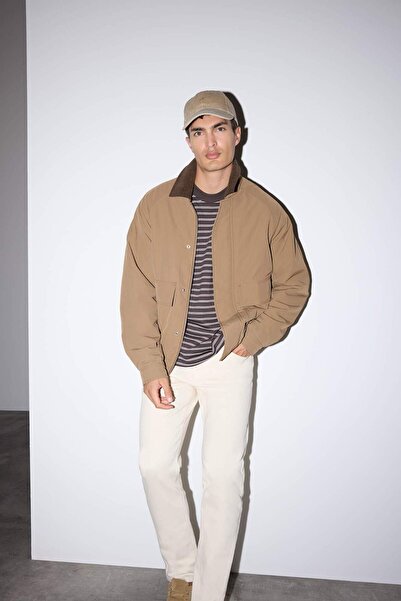 DeFacto Regular Fit Shirt Collar Inside Pocket Coat F0153Ax25Wn