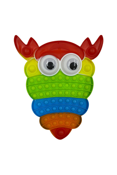 Krista Παιχνίδι POP IT!, ΓΙΓΑΝΤΙΟ αντιστρές, από σιλικόνη, RAC με μάτια ουράν...