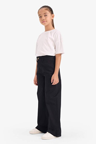 DeFacto Girl's Flare Fit Gabardine Pants G4227A825Wn